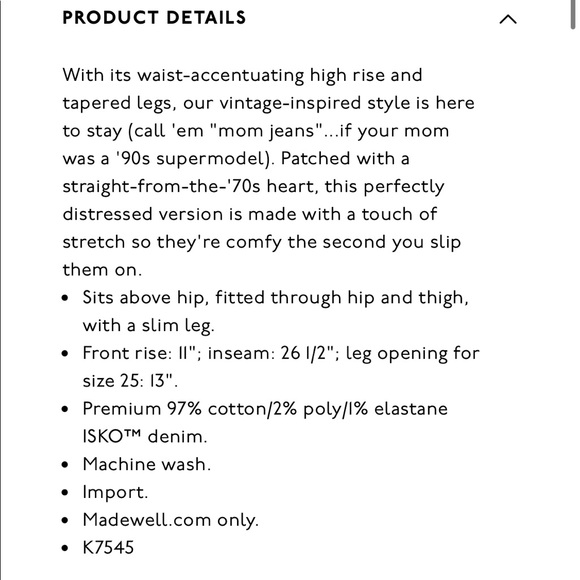 Madewell Perfect Vintage : Heart Patch Edition - Picture 5 of 5